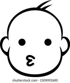 Design of a face that can be used for art work, icon and etc.