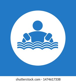 design of falt arm float symbol