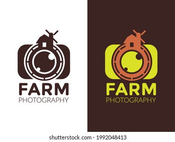 Design of Farm photography logo template, creative logo design