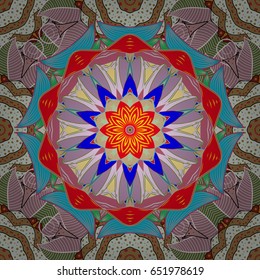 Design for fashion banner, label, bridal shower or wedding invitation. Back. Vector oriental ornament frame with decorative colored foil.