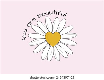 Design for fashion, tee, t shirt, print, poster, graphic, background. Retro vintage butterflies positive slogan motivation quote 