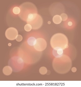 A design featuring hazy circular glows inspired by the color of the year. A blurred, unfocused backdrop with a Bokeh effect. Light gradients are used, ideal for postcards, designs, or brochures.