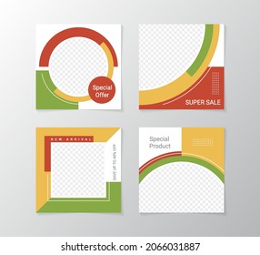 Design feed templates for promotion your product in social media