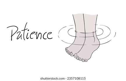 Design of feet in water draw