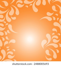 Diseña un cartel festivo con un fondo naranja, con colores vivos y Elementos de celebración, irradiando calor y energía para realzar el ambiente festivo.