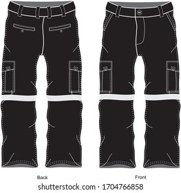 design field pants with additional side pockets and reflector tape variations