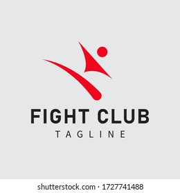 Design the fight club concept logo template