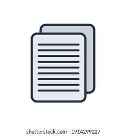 The design of the file user interface flat outline color icon pack vector illustration, this vector is suitable for icons, logos, illustrations, stickers, books, covers, etc.