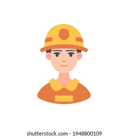 The design of the firefighters people flat icon pack vector illustration, this vector is suitable for icons, logos, illustrations, stickers, books, covers, etc.
