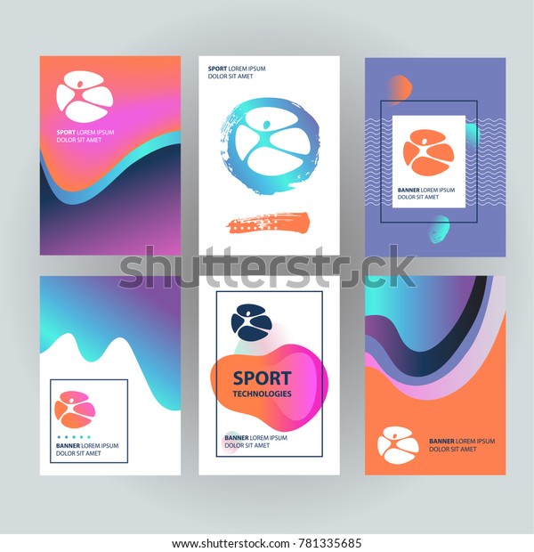 Design Fitness Online Academy Logo Concept Stock Vector Royalty