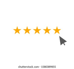 design of five stars rank illustration