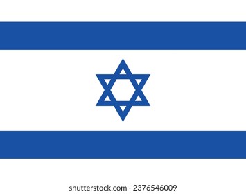 design of the FLAG OF ISRAEL in vectorformat. prepared for editorials and prints
