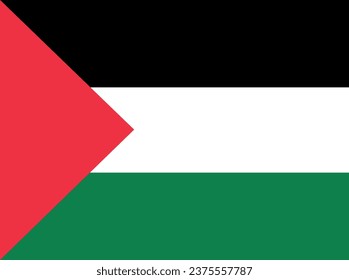 design of the FLAG OF Palestine in vector format. prepared for editorials and prints