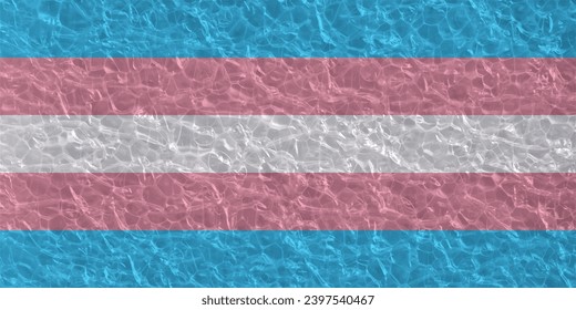Bandera de diseño para la comunidad transgénero