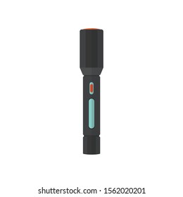 Design of a flashlight on a white background.