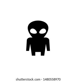 Design of flat alien symbol