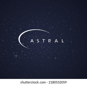 Design of flat astral symbol