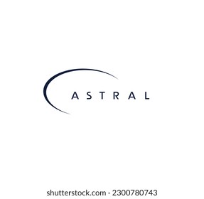 Design of flat astral symbol