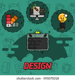 Design flat concept icons