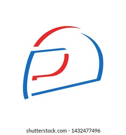 design of flat helmet icon