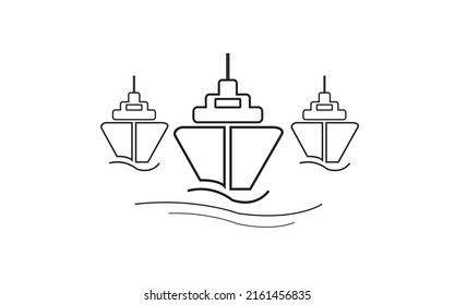 design, flat design, icon, vector. sea ​​transportation icon. travel icon. ship theme. suitable for web design, travel and vacation