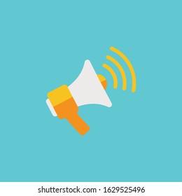 design Flat Megaphone Icon Stock Vector template