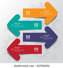 Design flat shadow arrow banners /graphic or website 