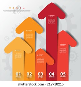Design flat shadow arrow banners /graphic or website.Vector/EPS10