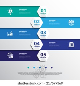 Design flat shadow step number banners /graphic or website.Vector/illustration.