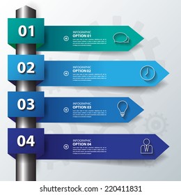 Design flat shadow step number banners /graphic or website.Vector/EPS10.