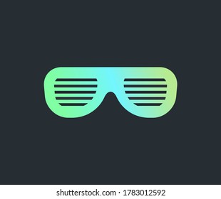 Design der flachen Sonnenbrillen Illustration