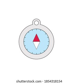 Design flat vector sports compass