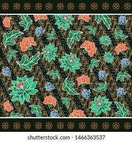 a design of floral abstract