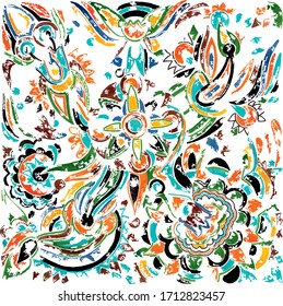 design floral colored vector