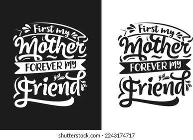 Design with floral element can be used on mug, T-shirt