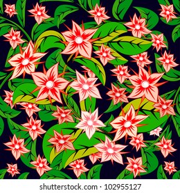 Design floral element. Vector illustration. Seamless.