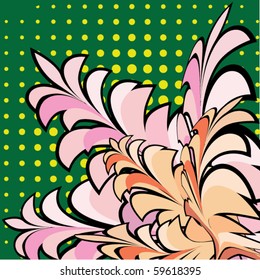 Design floral element. Vector illustration.