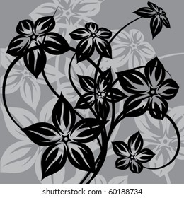 Entwerfen Sie florales Element. Vektorgrafik.