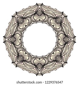 Design with Floral frame pattern and ornaments. Vector illustatration