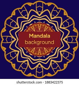Design with floral mandala ornament. Vector illustration. for coloring book, greeting card, invitation