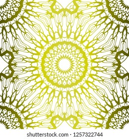 Design With Floral Pattern With Decorative Element. Vector Illustration. Template Design For Card, Shawl, Interior, Fashion Print