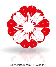 Design flower logo element