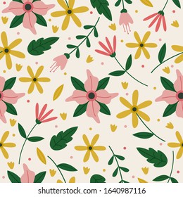 design flower patterns illustration, for clothes, backgrounds, decorations, posters and more