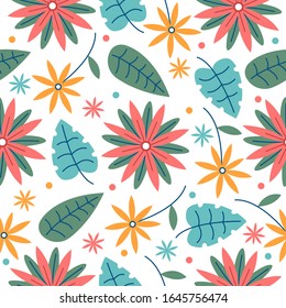 design flower patterns illustration, for clothes, backgrounds, decorations, posters and more