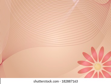 Design with flower (vector)