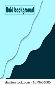Designs auf flüssig blauem Hintergrund