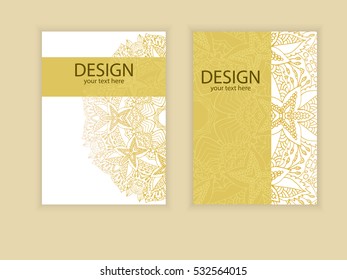 design flyer brochure design. samples vector of flyers, invitations, brochures, covers