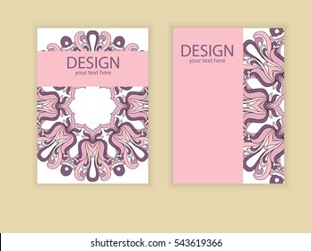 design flyer brochure design. samples vector of flyers, invitations, brochures, covers
