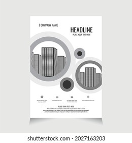 Plantilla de folleto de diseño elegante para el folleto de promoción, promoción de volantes