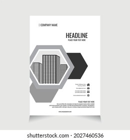 Plantilla de folleto de diseño elegante para el folleto de promoción, promoción de volantes